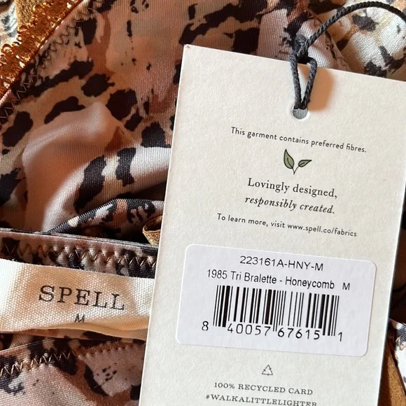 Spell 1985 Tri Bralette in Honeycomb - Picture 9 of 10